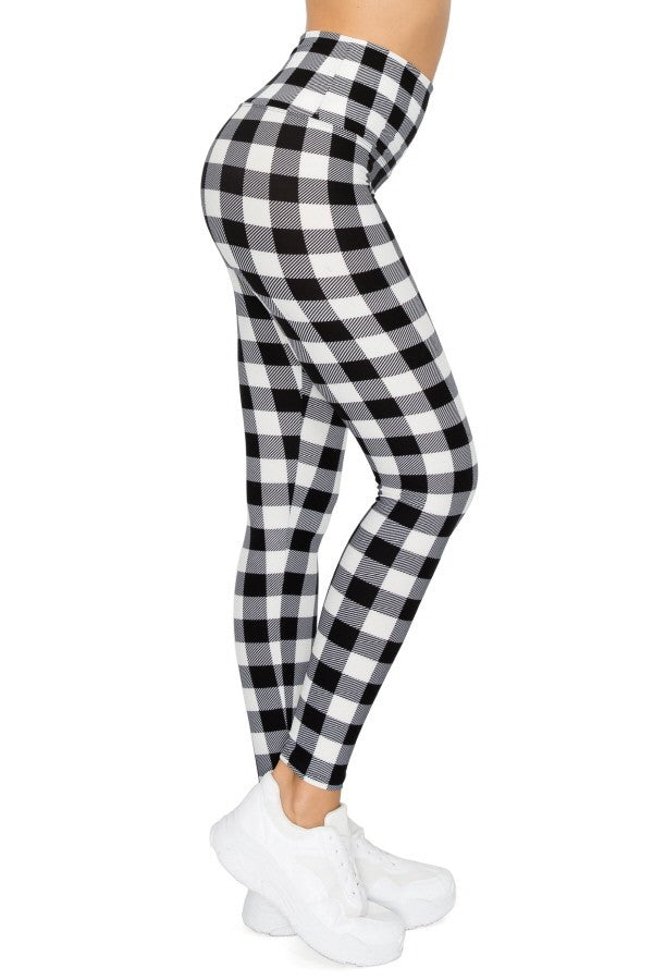 Tie Dye Printed Knit Legging With High Waist