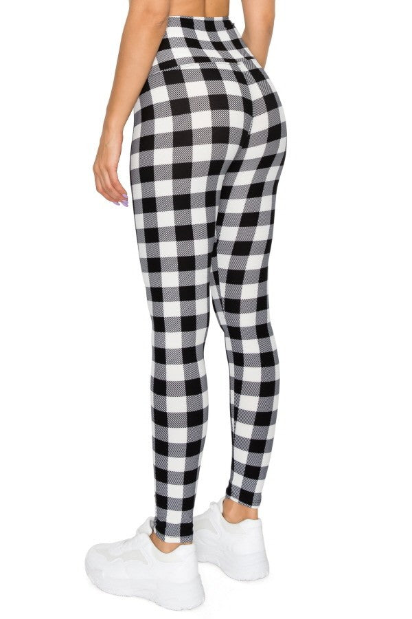 Tie Dye Printed Knit Legging With High Waist