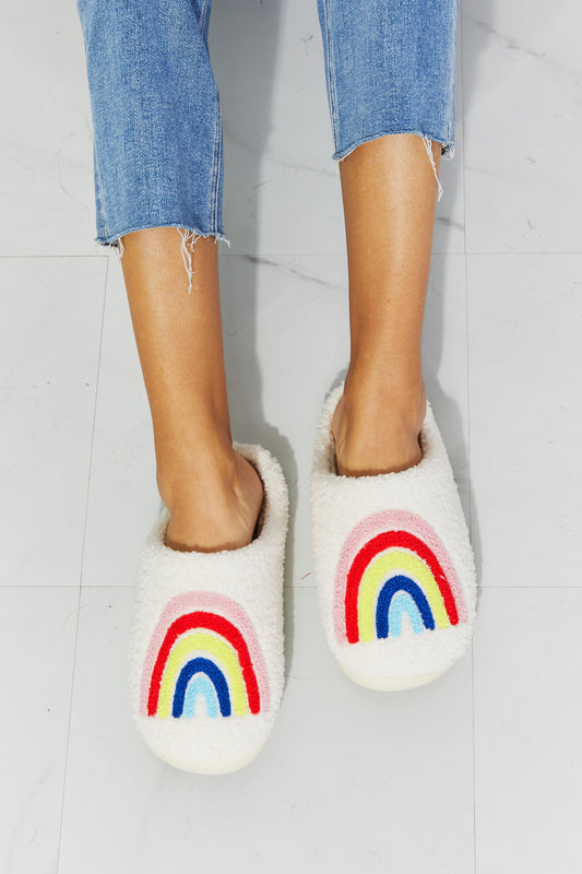 TOOTSIES Rainbow Plush Slipper Shoes