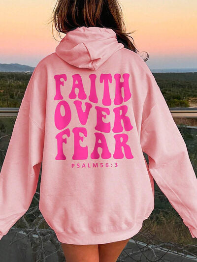 faith over fear hoodie