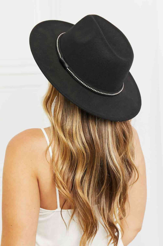 Bonnie Fedora Hat in Black