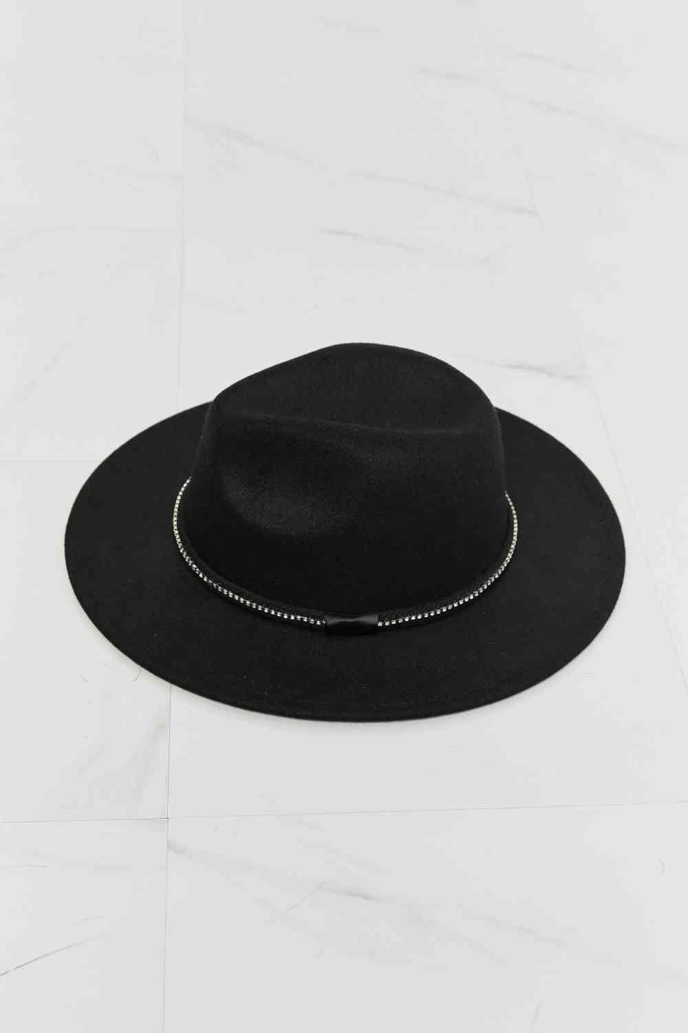 Bonnie Fedora Hat in Black