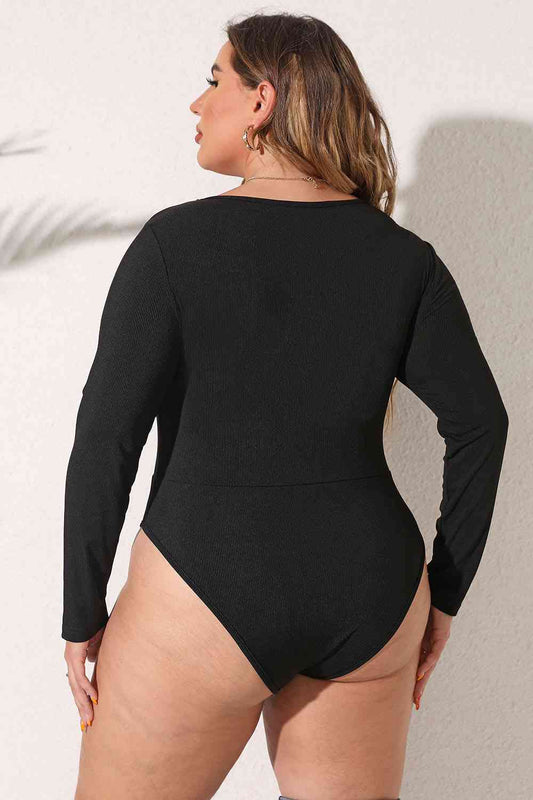 Amber Plus Size Long Sleeve Bodysuit