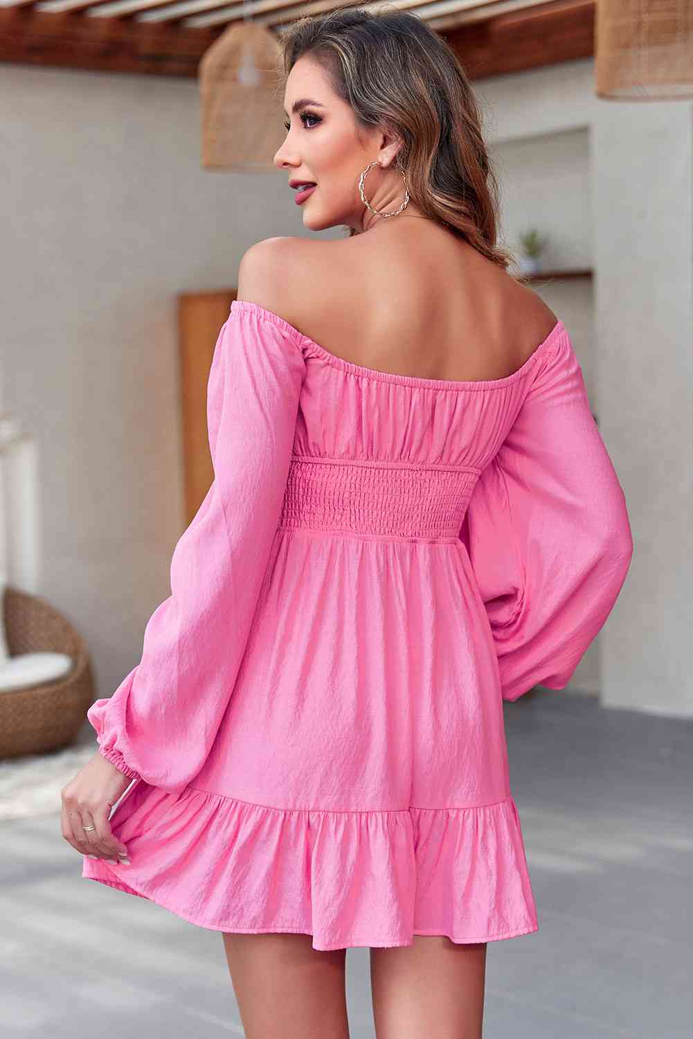 Romance on the Horizon mini dress in pink