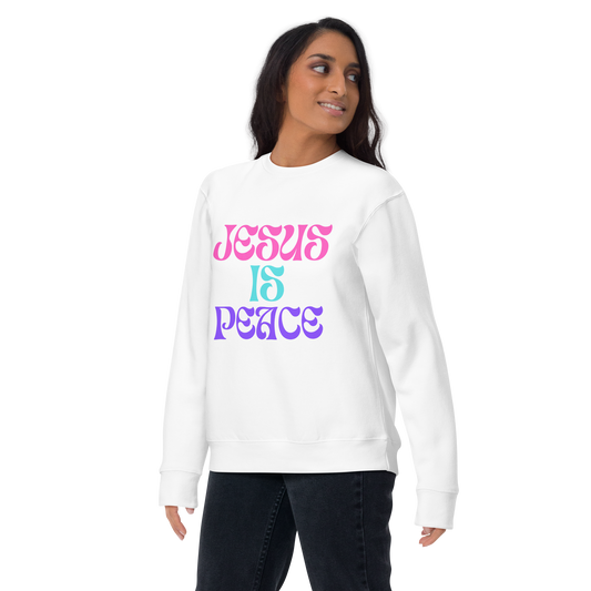 Jesus is Peace-UNISEX Sweatshirt-White